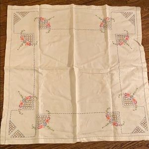 Antique fabric table cloth